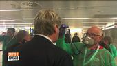 Coronavirus: i controlli all'aeroporto di Del Debbio