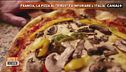 La pizza in faccia