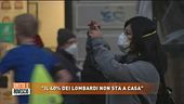 "Il 40% dei lombardi non sta a casa"