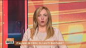 Meloni: "Servono soldi veri, non prestiti"
