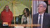 Il ristoratore che dorme in tenda per protesta