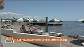 Raffica di aumenti sotto l'ombrellone