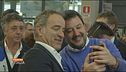 Matteo Salvini al citofono