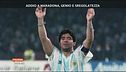 Il saluto all'eterno Maradona