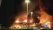 Incendio nel porto Paura ad Ancona