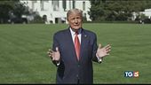 Nessun duello virtuale, Trump parla dal balcone