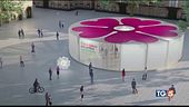 A gennaio il vaccino in gazebo a forma di fiore