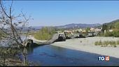 Aulla, crolla un ponte a novembre una crepa
