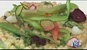 Gusto Verde: tubettini alle verdure con polvere di lampone