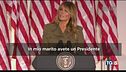 Melania con Trump "L'America nel cuore"