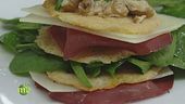 Millefoglie di bresaola e casera