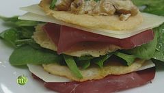 Millefoglie di bresaola e casera