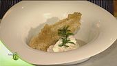Crema di castagne con una spuma di Lardo d'Arnad