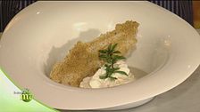 Crema di castagne con una spuma di Lardo d'Arnad