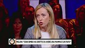 "Famiglie arcobaleno" - Parla Giorgia Meloni