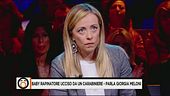 Baby rapinatore ucciso - Parla Giorgia Meloni