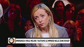 Meloni:"Aiutiamo le imprese nelle zone rosse"