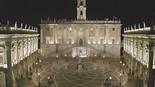 Michelangelo: la piazza e la scalinata del Campidoglio