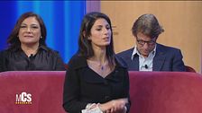 Virginia Raggi e Massimo Giletti: il siparietto iniziale
