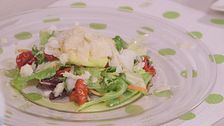 Insalata di baccalà con vinaigrette al limone
