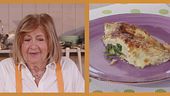 Crespelle all'arancia con spinaci e casatella