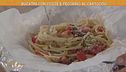 Bucatini con cozze e pecorino al cartoccio