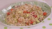 Insalata fredda di orzo e seppie