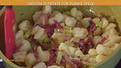 Gnocchi di patate con porri e speck