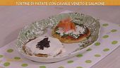 Tortine di patate con caviale veneto e salmone