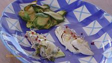 Orata al sale con zucchine alla Scapece