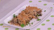 Crumble di funghi e zucchine