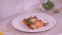Involtini di melanzana con capelli d'angelo