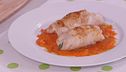 Involtini di tacchino con coulis di peperoni