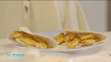 Tacos con gamberi