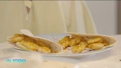 Tacos con gamberi