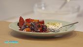 Dessert con frutta di stagione