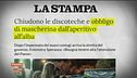 Virus, mascherina dal tramonto all'alba
