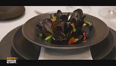 Impepata di cozze con gin e pompelmo