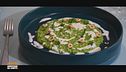 Risotto alle cime di rapa, salsa di burrata e nocciole croccanti