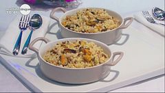 Fregola con cozze e carciofi