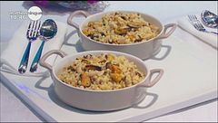 Fregola con cozze e carciofi