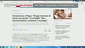 Ultimora: Le parole del Papa sul virus
