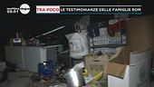 Rudere trasformato in campo Rom