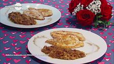 Rombo con cipolle caramellate
