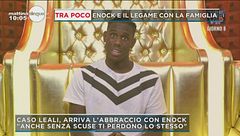 GF Vip: La reazione di Enock