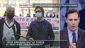 La protesta dei venditori ambulanti
