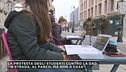 La protesta degli studenti contro la dad