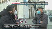 Milano, vaccini in Piazza Duomo