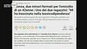 Monza, due minori fermati per l'omicidio di un 42enne