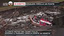 Gosaldo: crolla un ponte per il maltempo